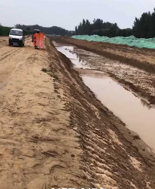 开封郊区河道降水